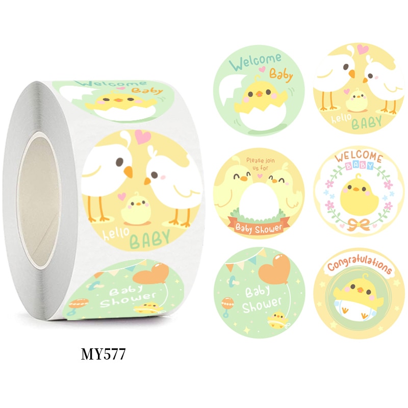500pcs Cute Chick Reward Stickers for Kids Children Kindergarten School Encouragement Students Games Toy Animals Stickers Labels
