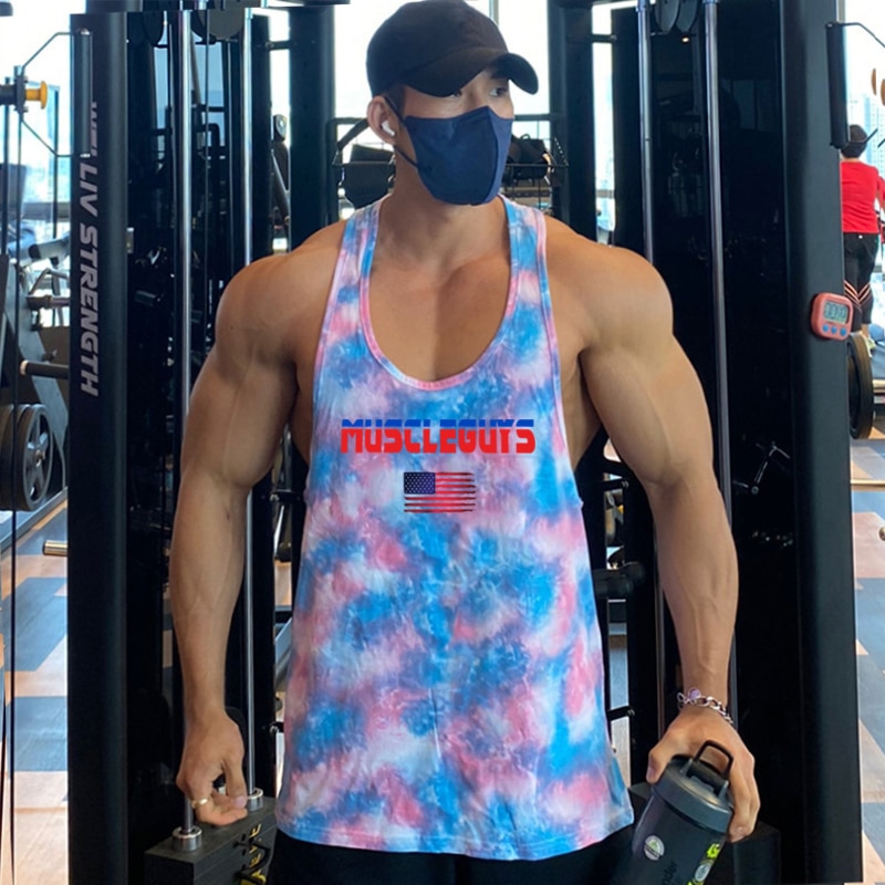 Mens Mesh Workout Sporting Sleeveless Vest Camouflage Tank Top Casual Gym Fitness Running Clothing Breathable Muscle Singlets