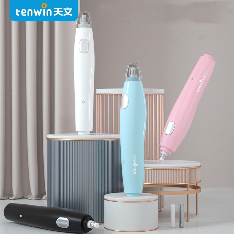 TenWin Kawaii Electric Eraser Rechargeable Cute Rubber Pen for School Office Sketching Drawing канцелярия эстестичная Stationery