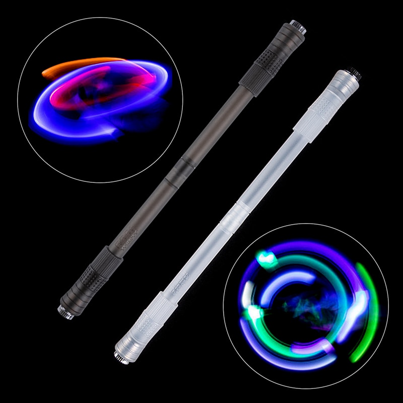 NEW 1PC Led Flash Light Spinning Pen Flash Rotating Gaming Pens