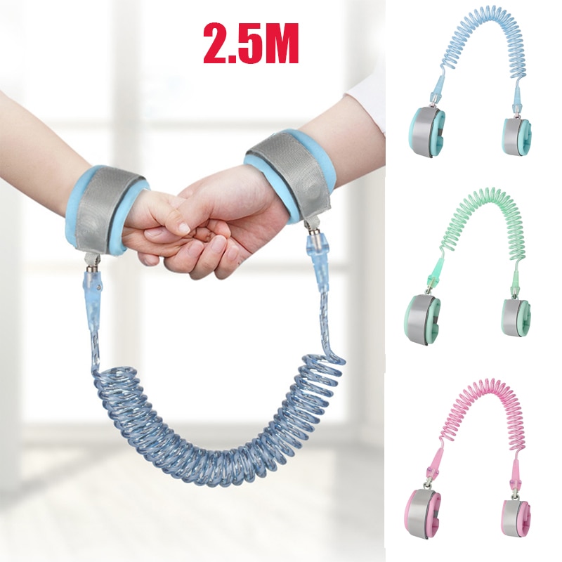 ZK50 Rotatable Anti Lost Wrist Link Toddler Leash Safety Harness for Baby Kid Strap Rope Outdoor Walking Hand Belt Anti-lost