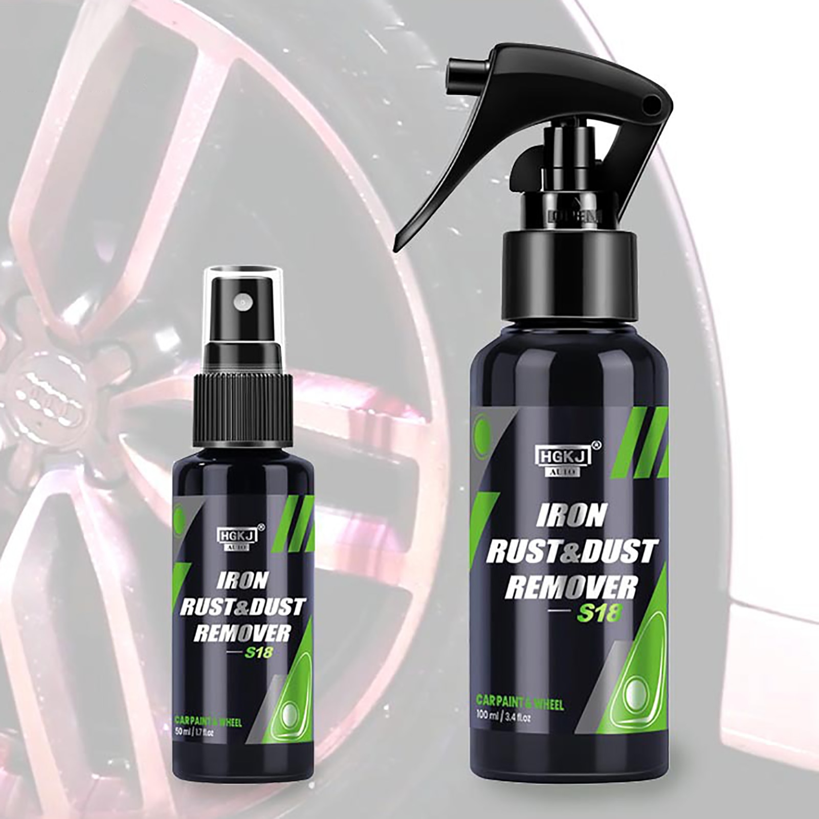 50/100ML Rust Remover Spray Iron Contaminant Removal Cleaner Auto Car Care Fallout Decontamination Kit Auto Car Care Iron
