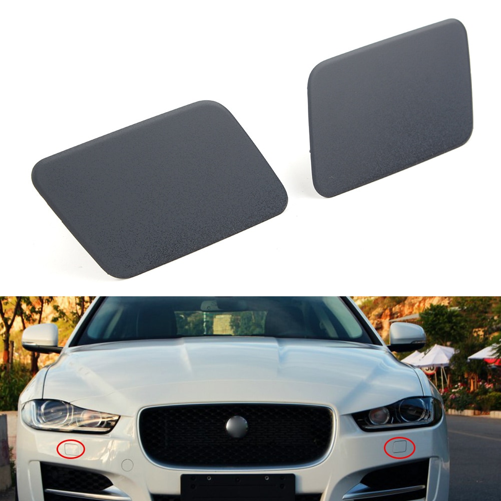 1Pcs Car Front Left / Right Headlight Head Lamp Light Washer Cover Cap For Jaguar XE X760 2018-2019 T4N5793LML/T4N5792LML