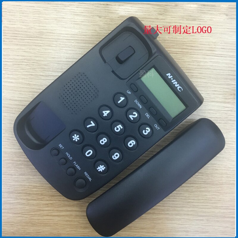 Corded Phone Analog Caller ID Telephone with LCD Display Desktop Landline Telephone with Hold Flash Redial Wired Office Phone