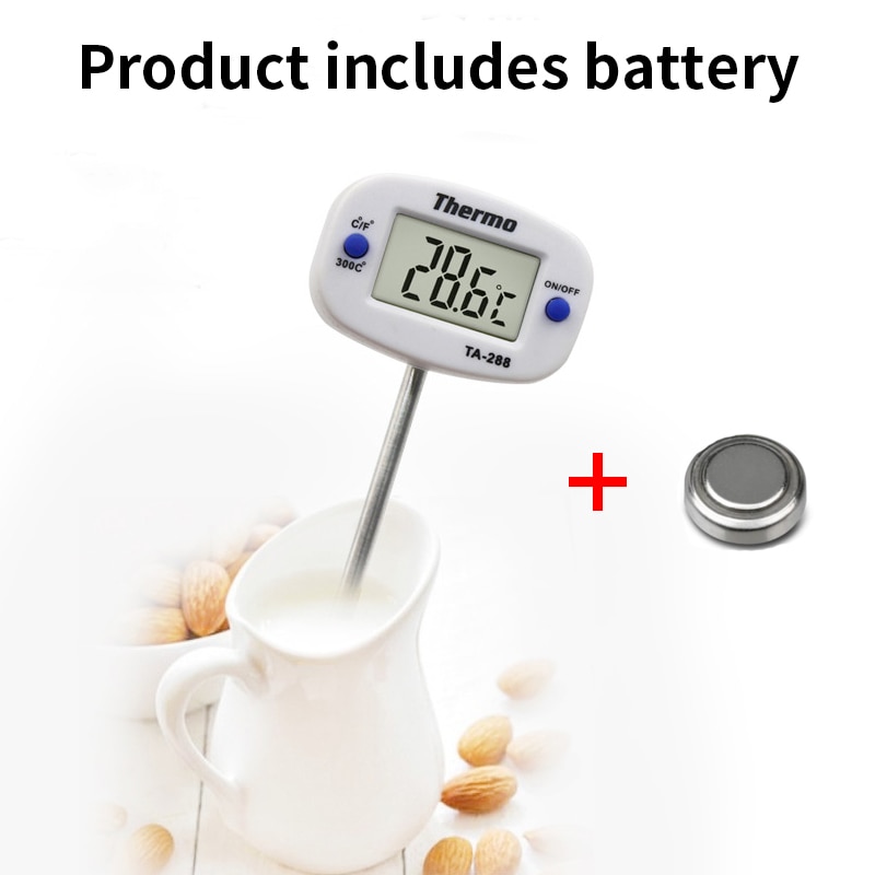 1PCS Digital Kitchen Thermometer For BBQ Electronic Digital Food Probe Thermometer BBQ Water Milk Meat Temperature Kitchen Tools