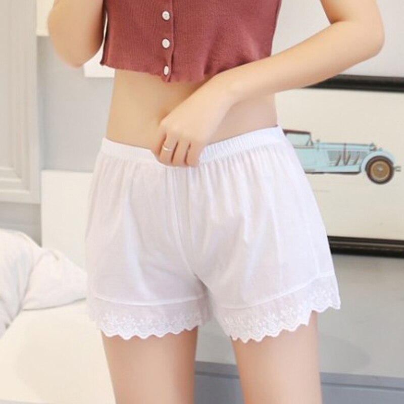 Cotton Lace Shorts Black Shorts Cotton Women's Safety Pants Boxer Briefs Ladies Lace Outdoor Panties Women's Shorts Fe