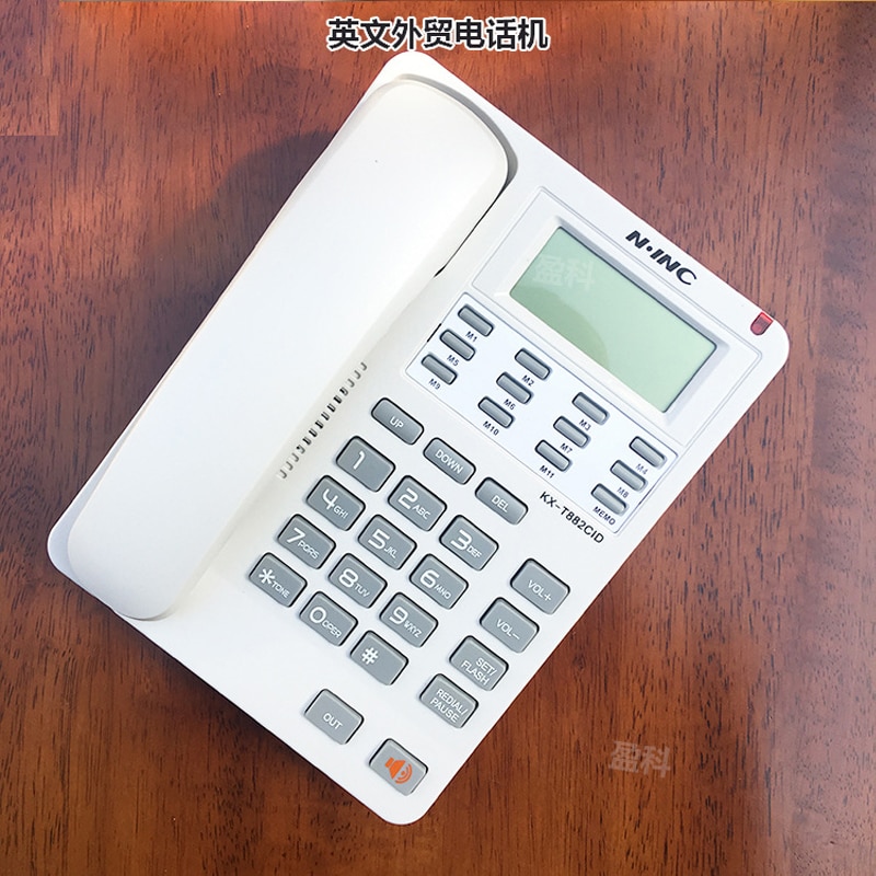 Hands Free Landline Telephone Corded Caller ID Phone with LCD,Speed Memory Dial Pause & Redial Basic Desktop Home Office Pho