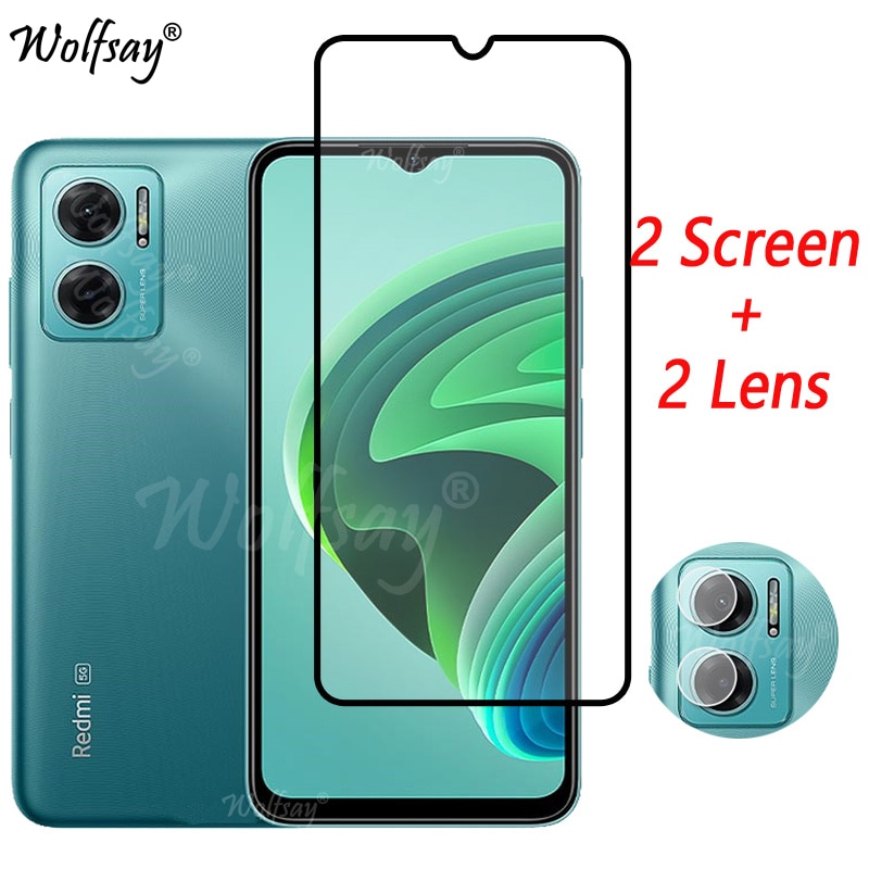 Full Cover Tempered Glass For Xiaomi Redmi Note 11E Screen Protector For Redmi Note 11E 5G Camera Glass For Redmi Note 11E Glass