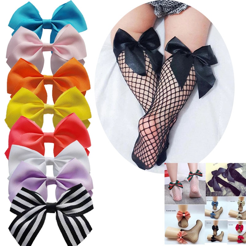 20 colors NEW Solid Handmade Bows For Girls baby Socks Shoes clothes Accessories
