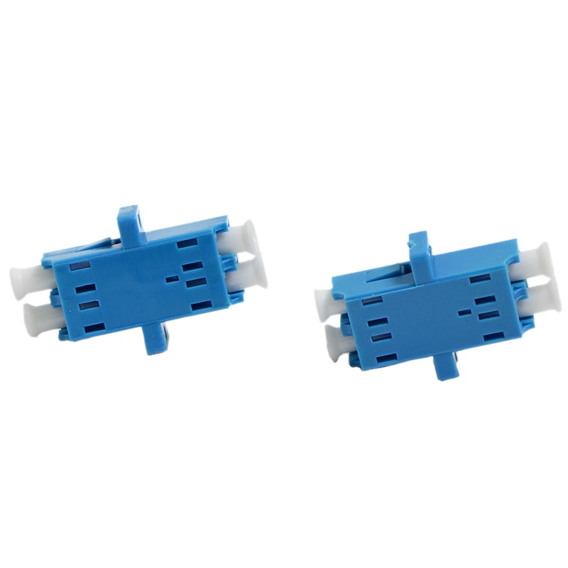 10pcs New Optic Fiber Adapter Coupler Connector LC-LC Single Mode Duplex Optic Fiber FLange Connector
