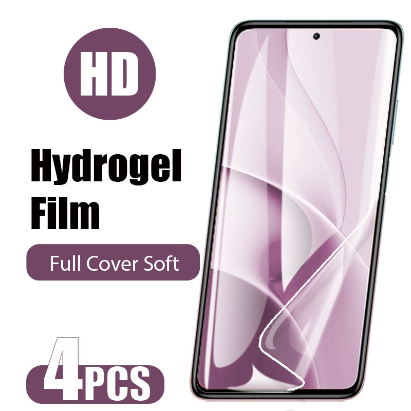 4pcs Hydrogel Film For Xiaomi Mi 11 10 Note 10 Pro Mi 11 10 Ultra Protective Film For Xiaomi Mi 11 10 Note 10 Lite