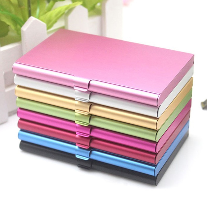 High Quality Creative Business Card Case Stainless Steel Aluminum Holder Metal Box Cover 9.3X5.8X0.8cm