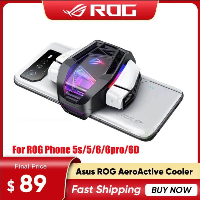 ASUS ROG AeroActive Cooler X For ROG Phone 8/ROG Phone 8 Pro Funcooler Cooling Fan Holder ROG Gaming Phone Accessories