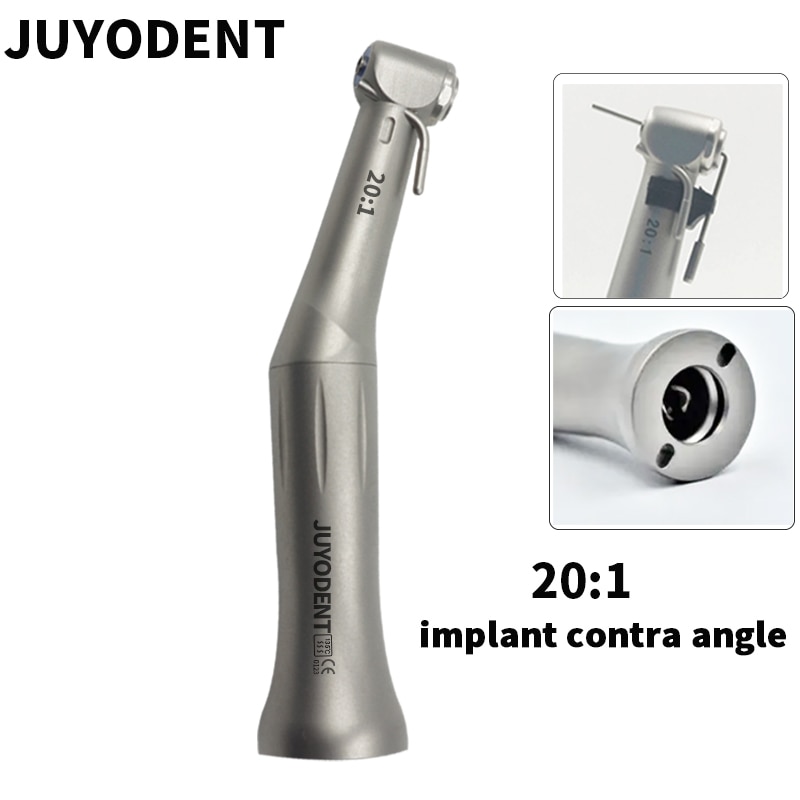 Dental Implant Stainless Contra Angle 20：1 Low Speed Handpiece For Dental implant Compatibal With NSK SMAX SG-20