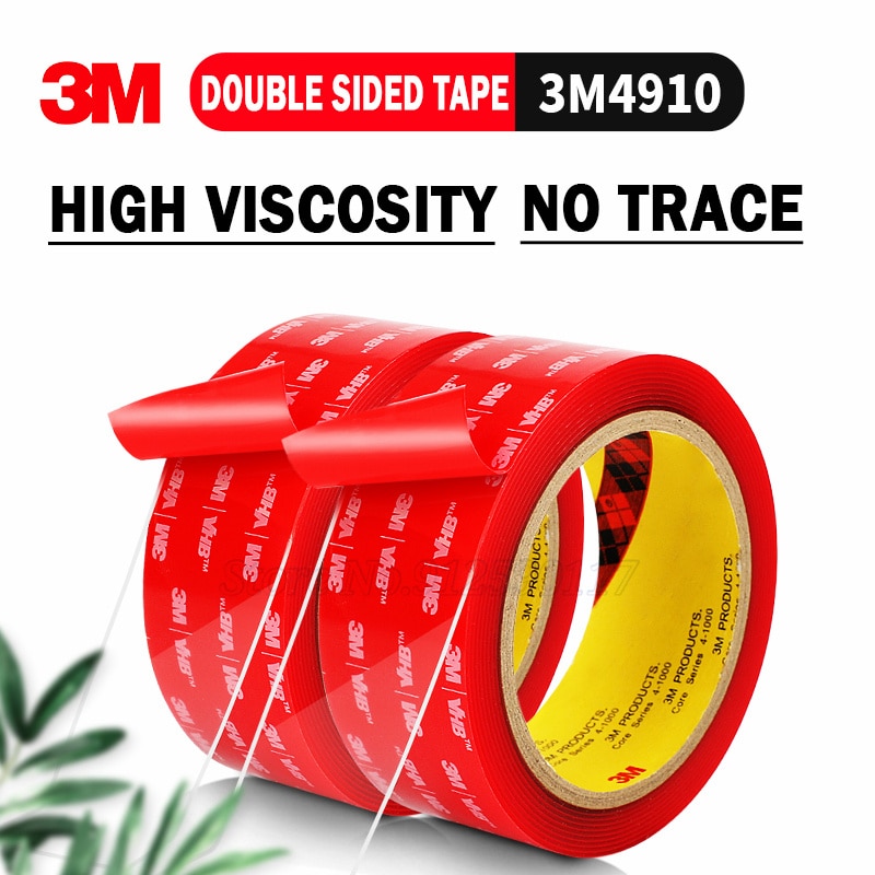 Transparent No Trace 3M 4910 Strong Double Sided Tape 6/10/15/20/30/40/50mm