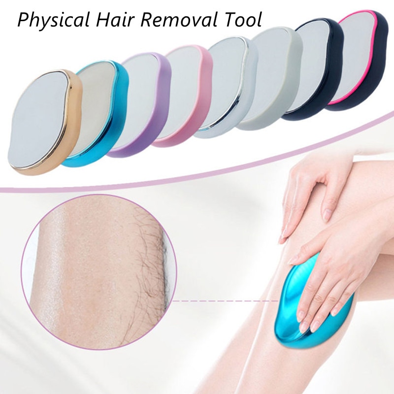 2022 Crystal Hair Removal Physical Hair Removal Painless Safe Epilator Reusable Body Beauty Depilation Tool Glass Hair Eraser