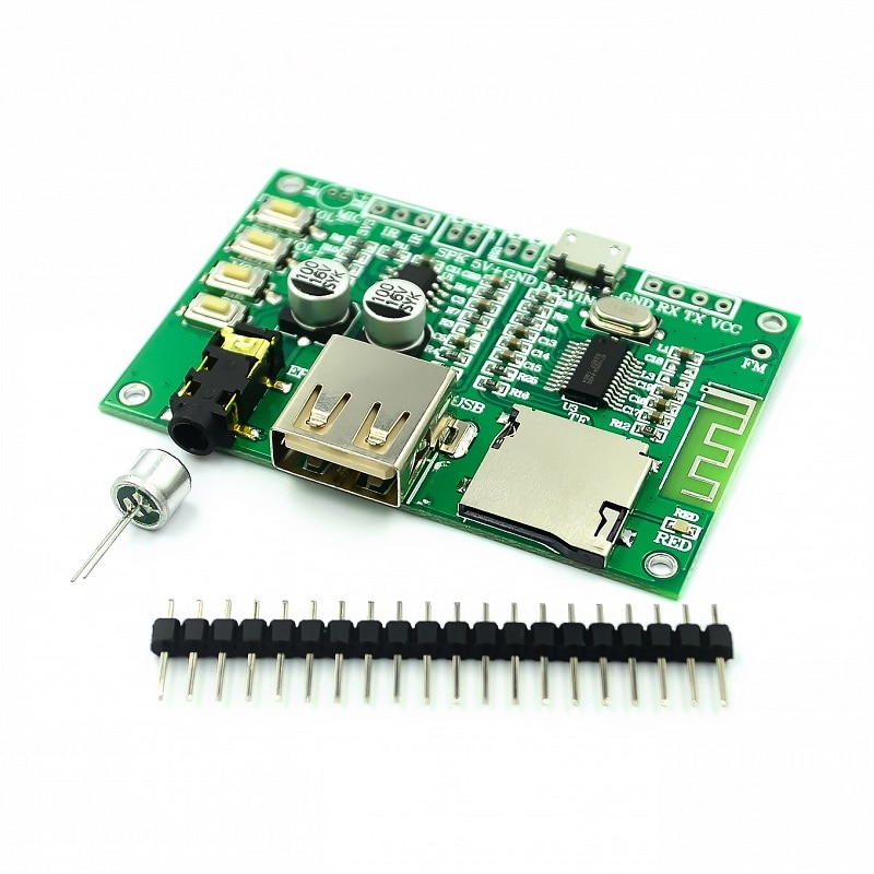 1set BT201 Dual Mode 5.0 Bluetooth Lossless Audio Power Amplifier Board Module Tf Card U Disk Ble Spp Serial Port Transparent