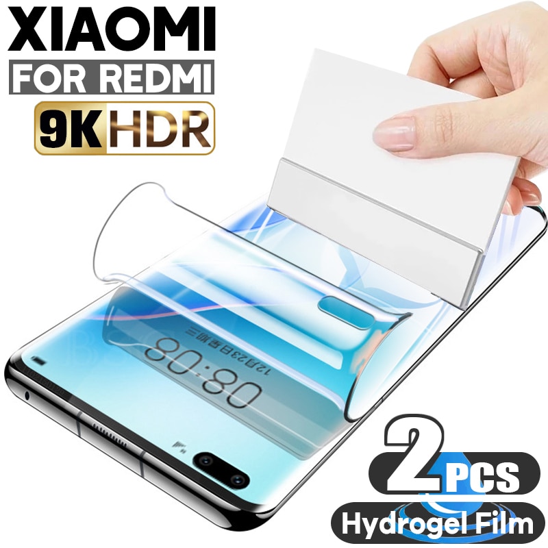 2PCS Hydrogel Film on the Screen Protector For Xiaomi Redmi Note 11 10 9 Pro Screen Protector For Mi 12 11T Poco X3 Pro F3 F4 GT
