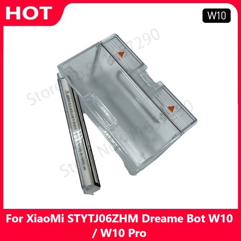 For XiaoMi STYTJ06ZHM Dreame Bot W10 / W10 Pro Dust Box Vacuum Cleaner Robotic Parts Robot Dustbin Box with Filter Accessroies