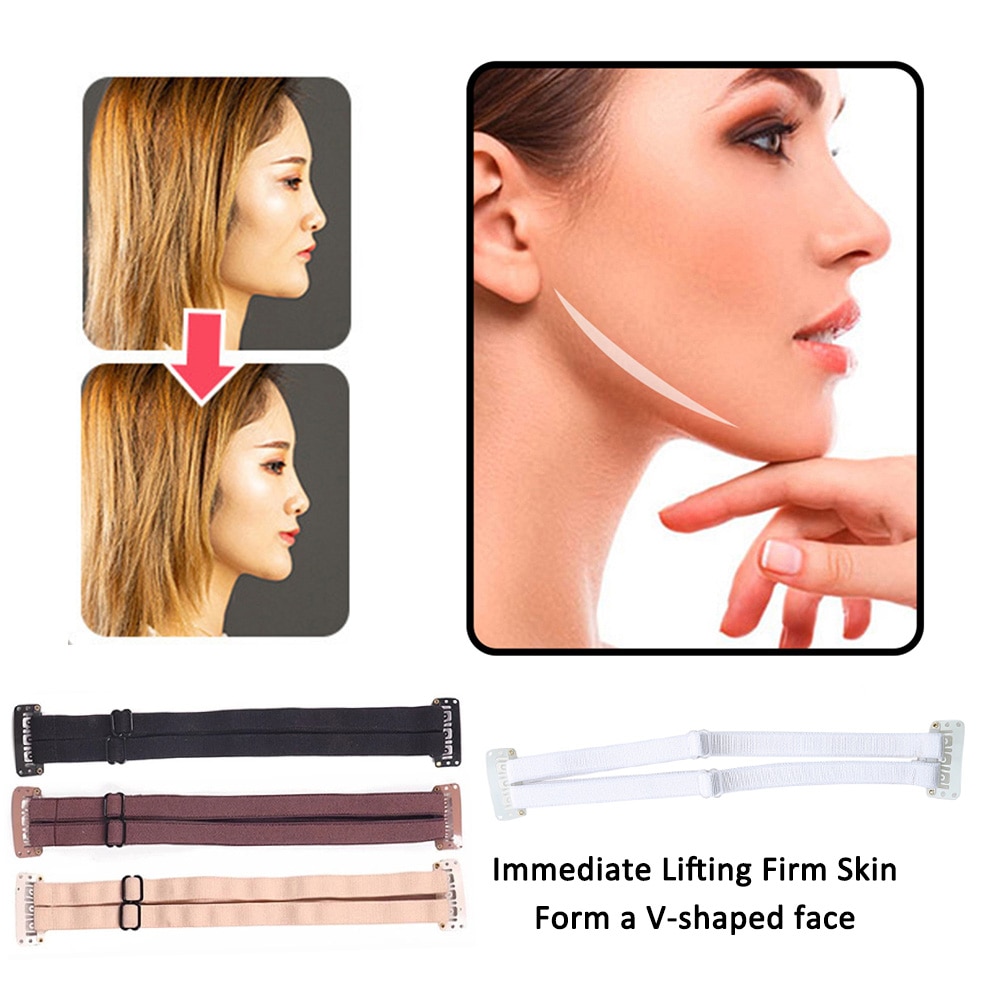 Single/Double Stretching Band For Lift the Eyes and Eyebrows Fox Eyes Magic Elastic Band With BB Clips Adjustable Strap For Hair