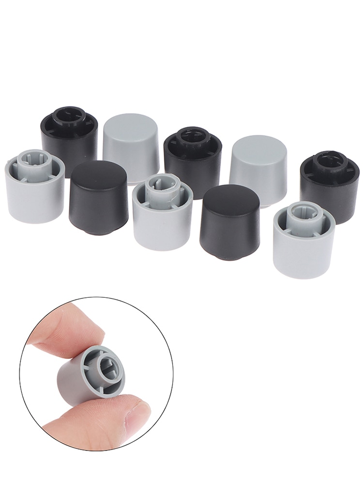 5Pcs Plastic Half Shaft Knob Diameter 15.8mm Height 17mm Potentiometer Encoder Knob D-Shaped Inner Hole 6mm