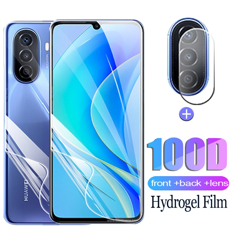 Front Back Hydrogel Film For Huawei nova Y70 Plus Screen Protector Film huawaii nova Y 70 70Plus Camera Lens Protection Glass
