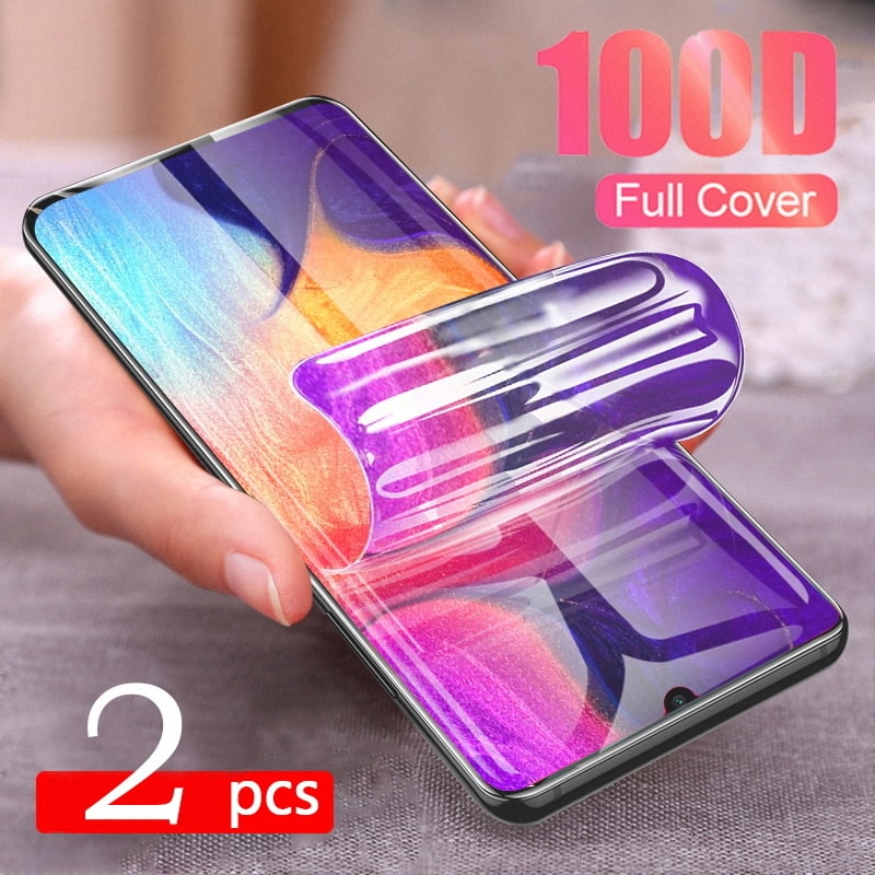Hydrogel Film For Samsung Galaxy S10E S8 S9 S20 fe S21 Note 20 Ultra 10 Plus Screen Protector For A50 A51 A52 A70 A71 Not Glass