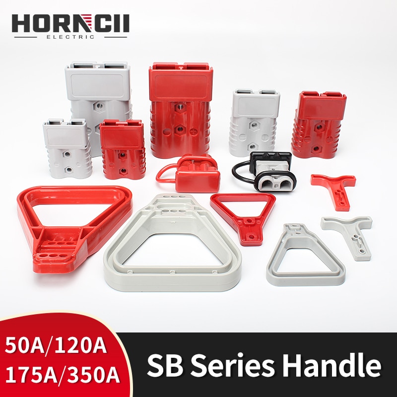Plastic Handle 50A 120A 175A 350A Two-Pole Power Connector Accessories Power T type&Triangle Handle for 2 Pin Battery Connec