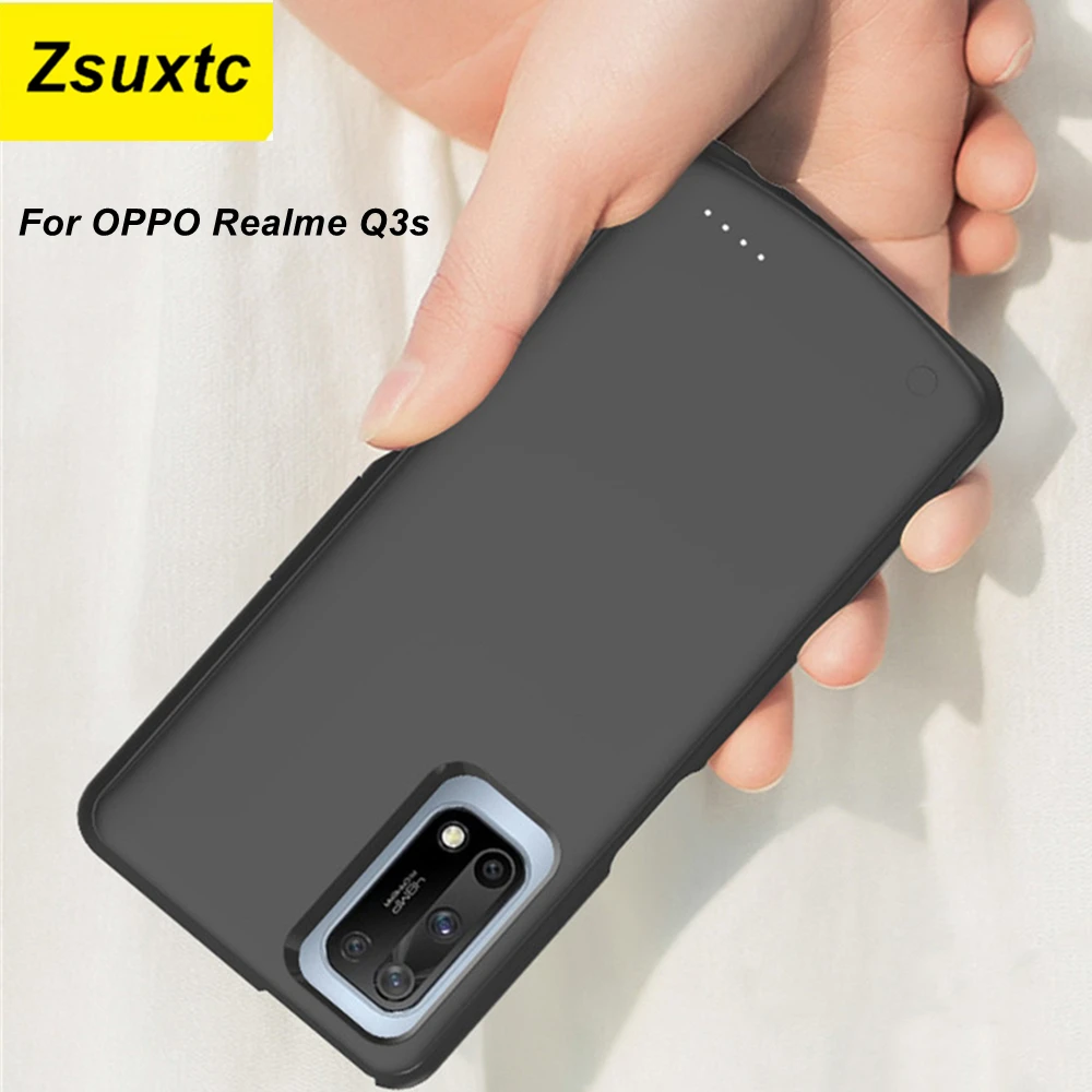 6800Mah Power Case For OPPO Realme Q3s Battery Charger Case Q3s Phone Bag Cover Power Bank For OPPO Realme Q3s Battery Case