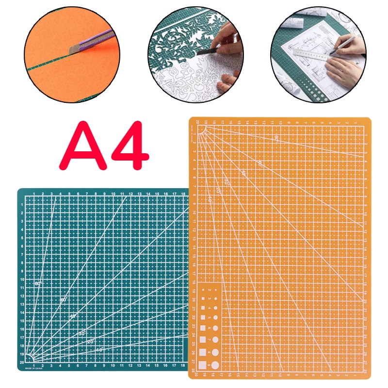 Double-sided A4 Size Cutting Pad Art Engraving Board Workbench Patchwork DIY Sewing Manual Knife Underlay Cut Mat Board