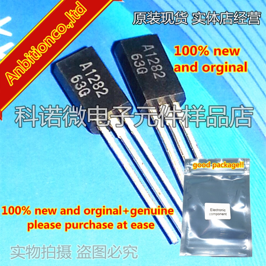 10pcs 100% new and orginal 2SA1282 A1282 TO-92L FOR LOW FREQUENCY POWER AMPLIFY APPLICATION SILICON PNP EPITAXIAL in stock