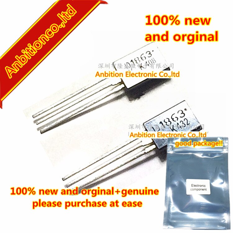 10pcs 100% new original KTD1863-Y D1863 Y TO-92L MOS NPN in stock