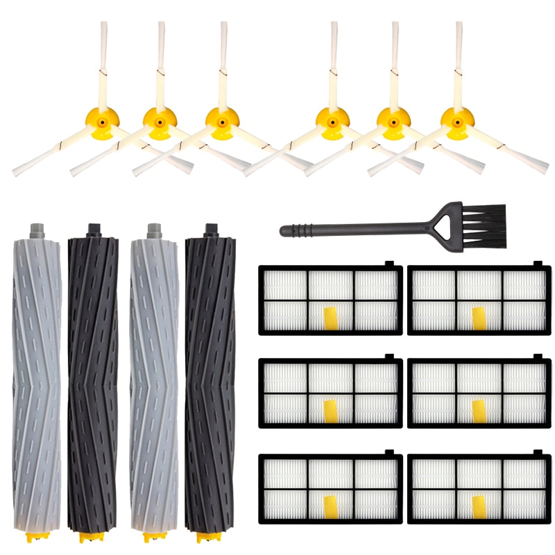 Vacuum Parts Suitable for IRobot Roomba 976 Robot Cleaner , Main Roller + Hepa Filter + Side Brush