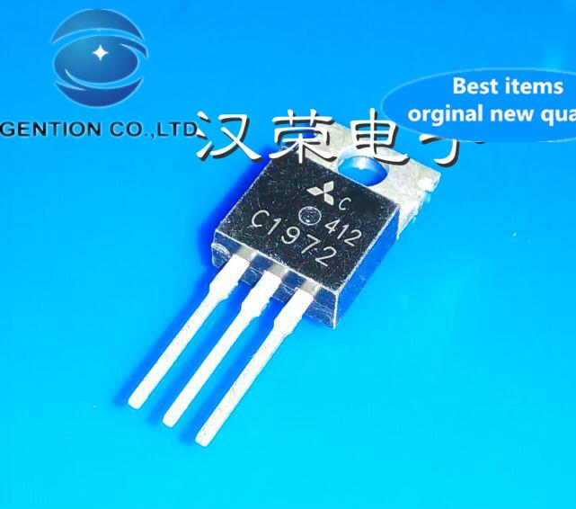 10pcs 100% orginal new 2SC1972 C1972 package TO-220 NPN channel silicon RF power transistor in-line triode in stock