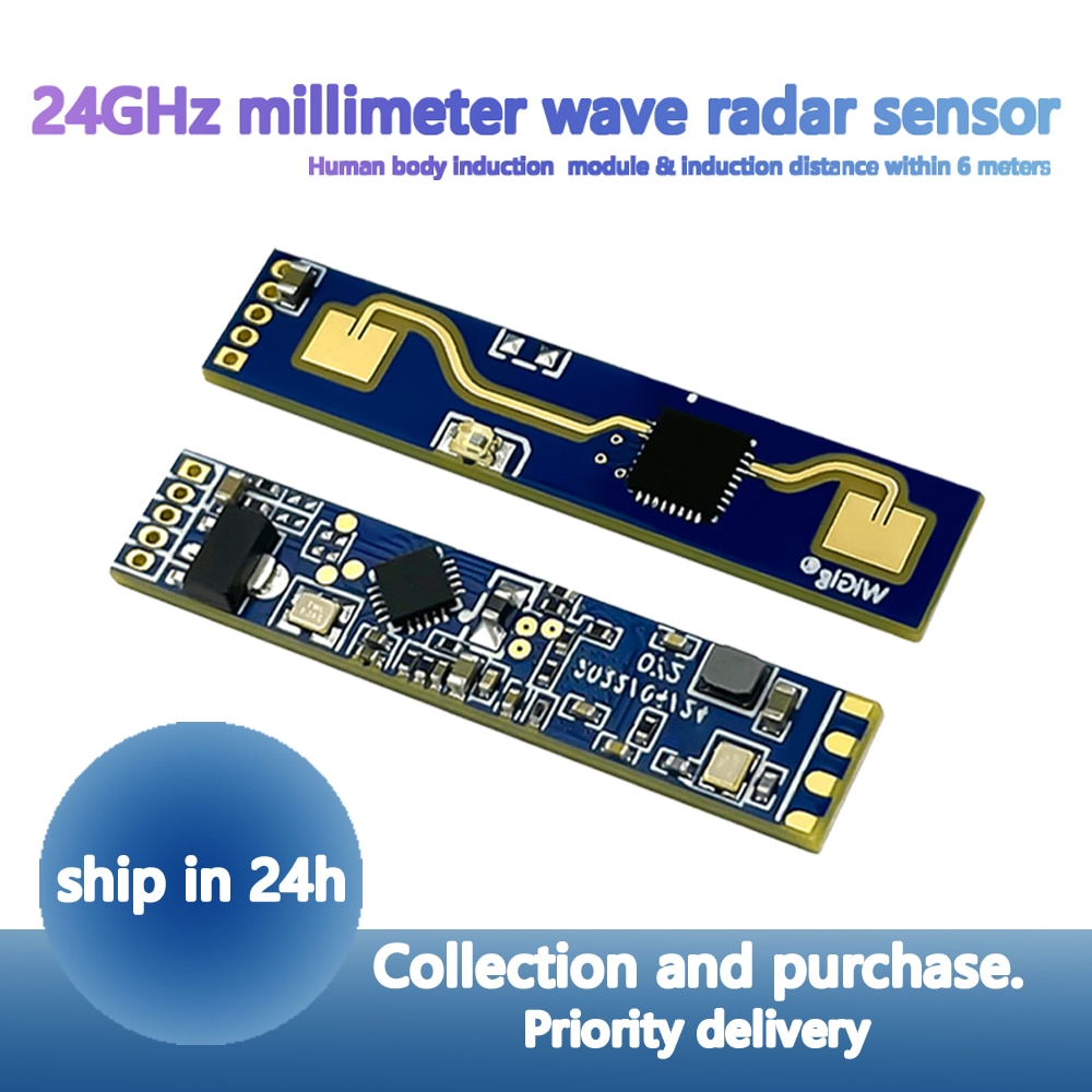 New HLK-LD2410 5V Mini High Sensitivity 24GHz Human Presence Status Ld2410 Sensor Radar Module Consumer Ld2410 Fmcw