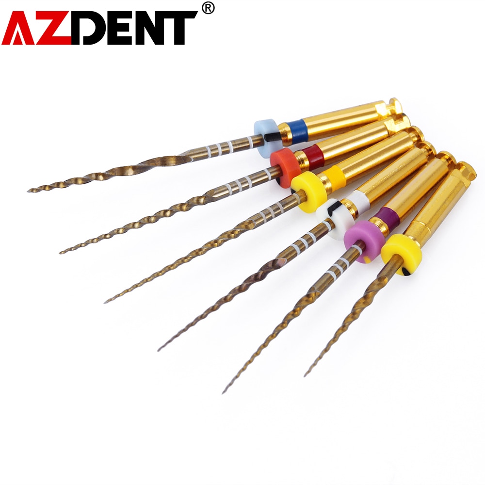 1Pack Dental Endodontic Gold Taper NITI Rotary Files Engine Use Expansion 25mm,SX-F3