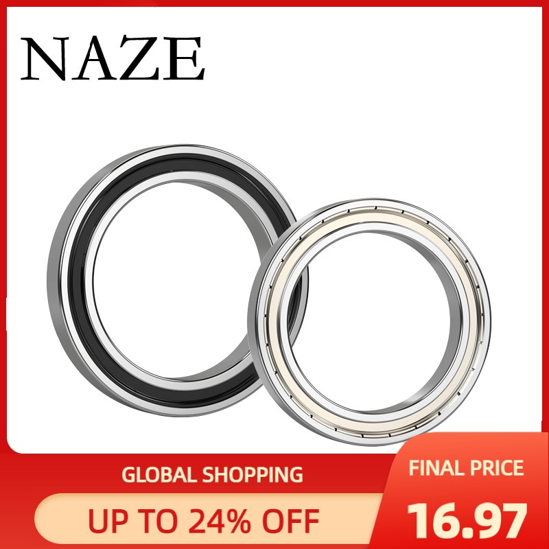 NAZE 6816ZZ 1PCS ABEC-7 High Quality Thin Section Deep Groove Ball Bearing 6816RS 80x100x10mm Double shielded Ball Bearing