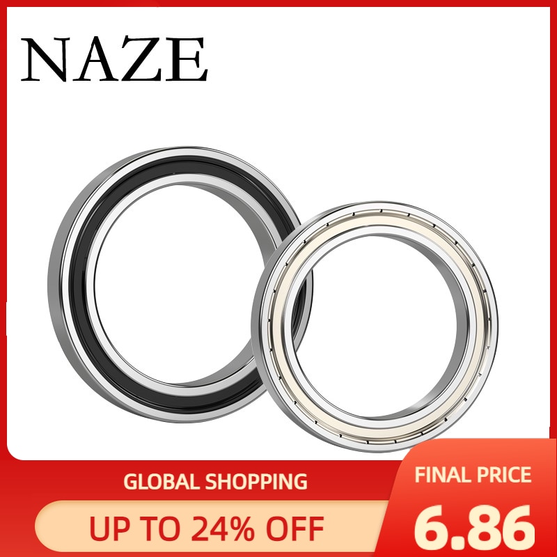 NAZE 6810ZZ 2PCS ABEC-7 High Quality Thin Section Deep Groove Ball Bearing 6810RS 50x65x7mm Double shielded Ball Bearing