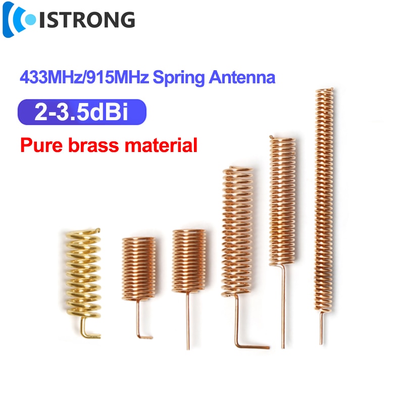 10pcs 433/915MHz Antenna 3.5dBi Pure Copper Spring Helical Antenna Omni Signal Booster Receiver for Wireless Network Card Router