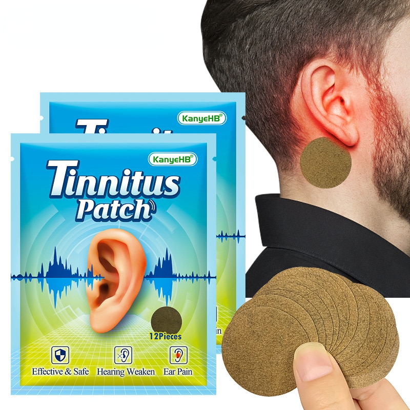 Tinnitus Patch Tinnitus Relief Ear Patch for Ear Pain Protect Hearing Loss Sticker Natural Herb Plant Plaster Improve Listening