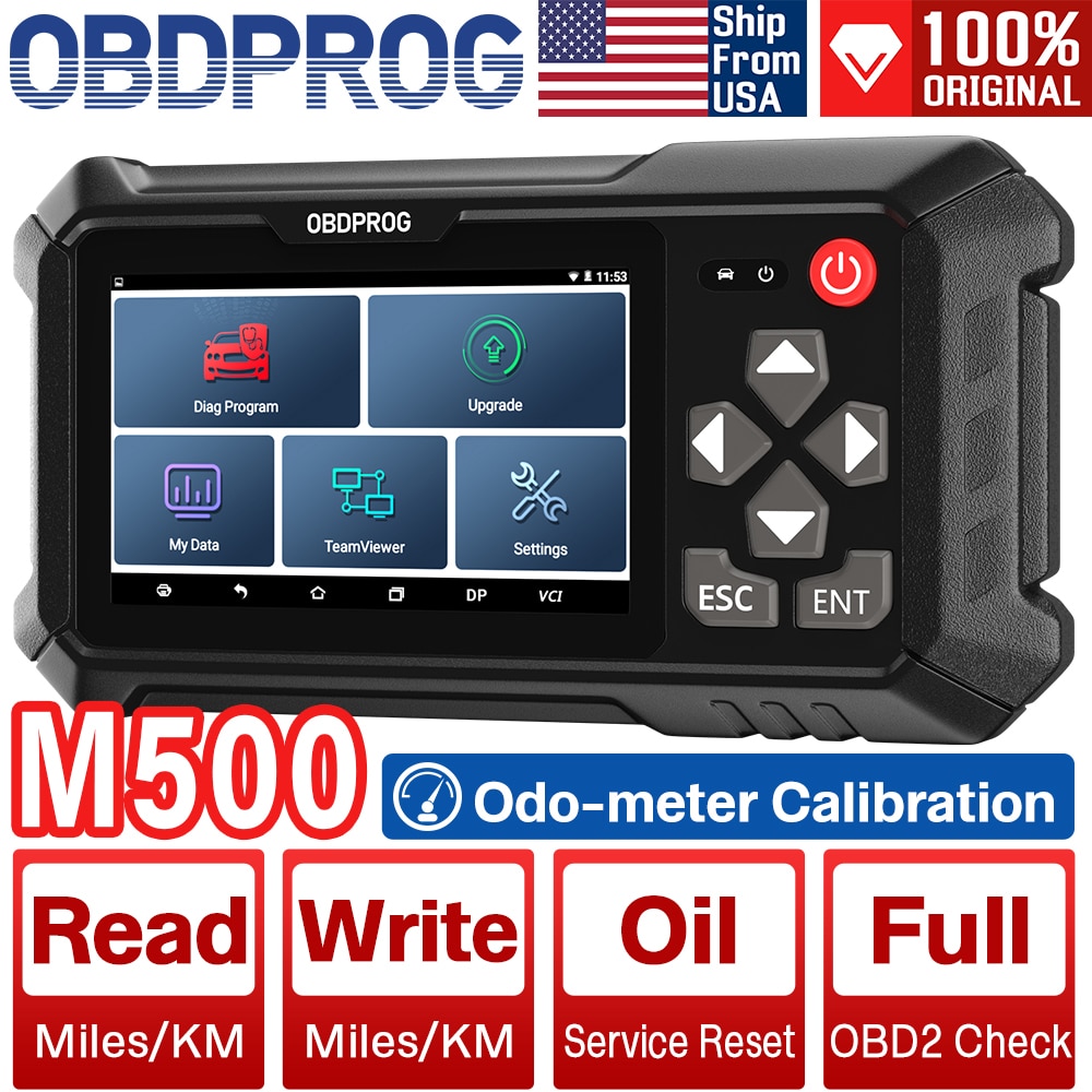 OBDPROG M500 Car Cluster Calibration Tools OBD2 Diagnose Oil Reset Instrument Adjustment Tool Code Reader Automotive Scanner