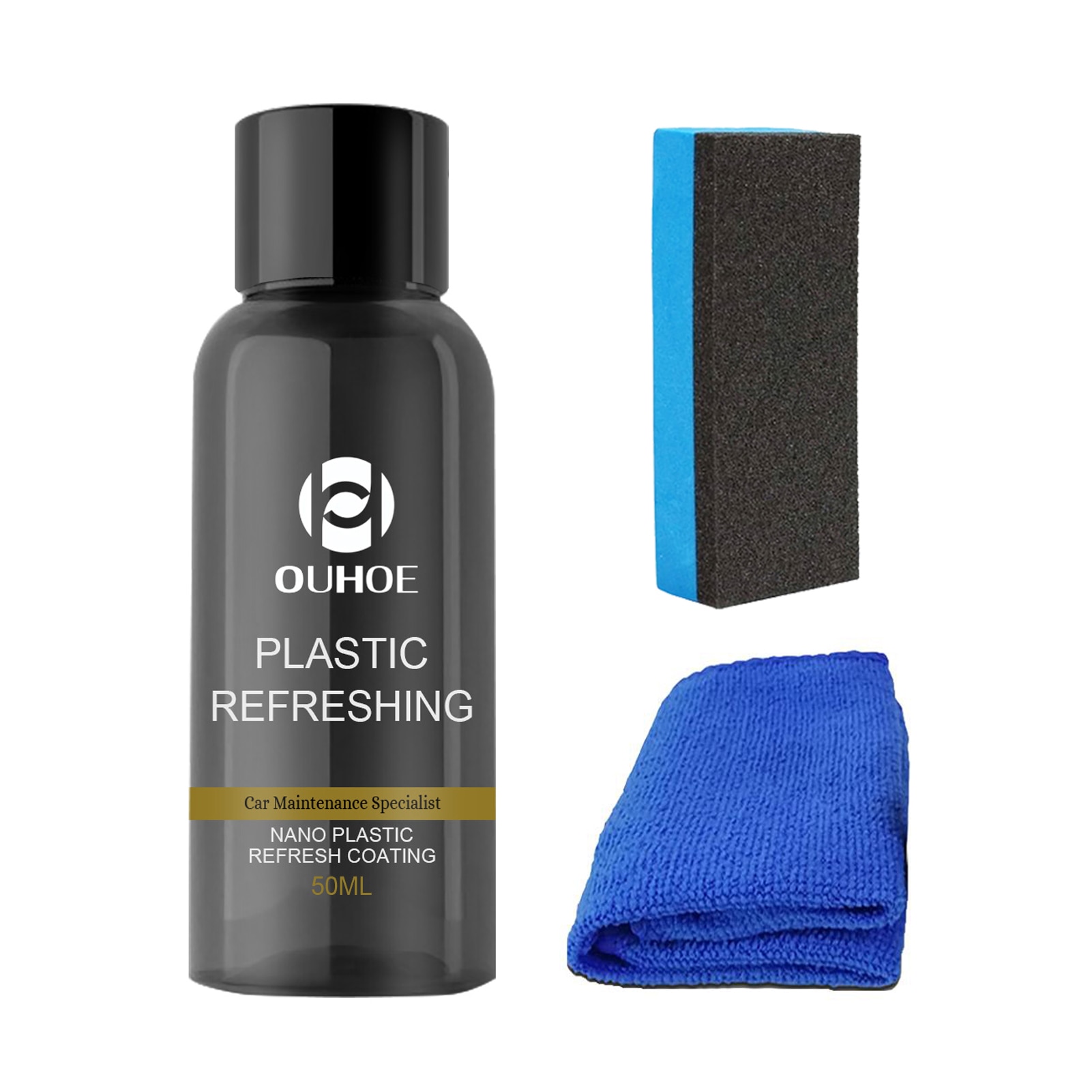 Plastics Restorer For Cars Auto Plastics Coating Trim Restore Exterior Polishing & Scratch Remover Protects Your Car's 