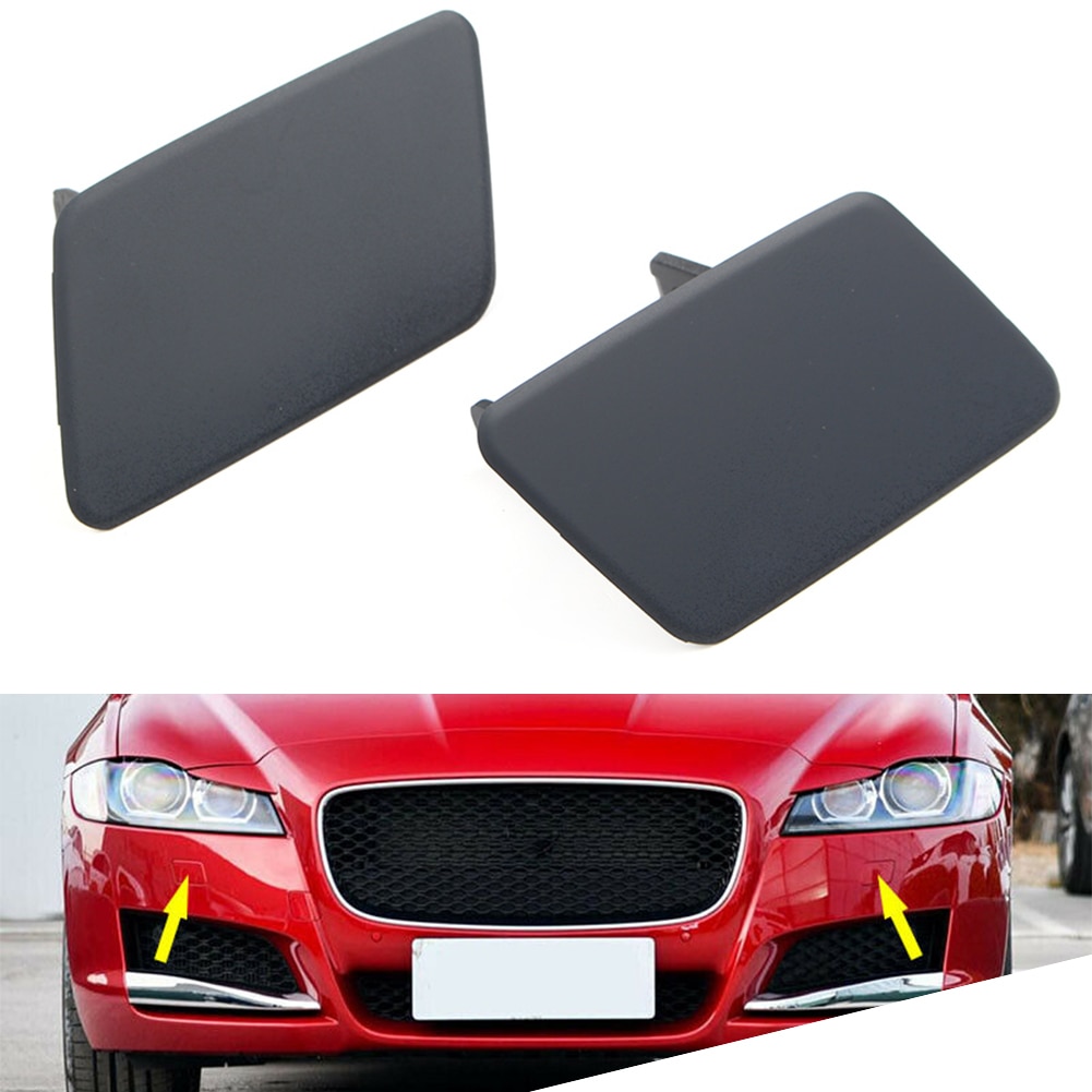 1Pcs Car Headlamp Washer Cover Cap For Jaguar XF 2016 2017 2018 2019 2020 T2H3927LML/T2H3932LML Front Left/Right