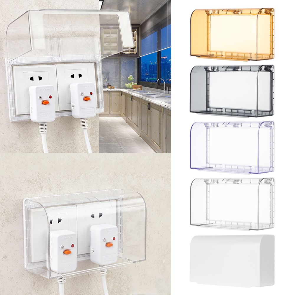 Supplies Waterproof Heightened 86 type Switch protection box Socket Protector Double Sockets Electric Plug Cover