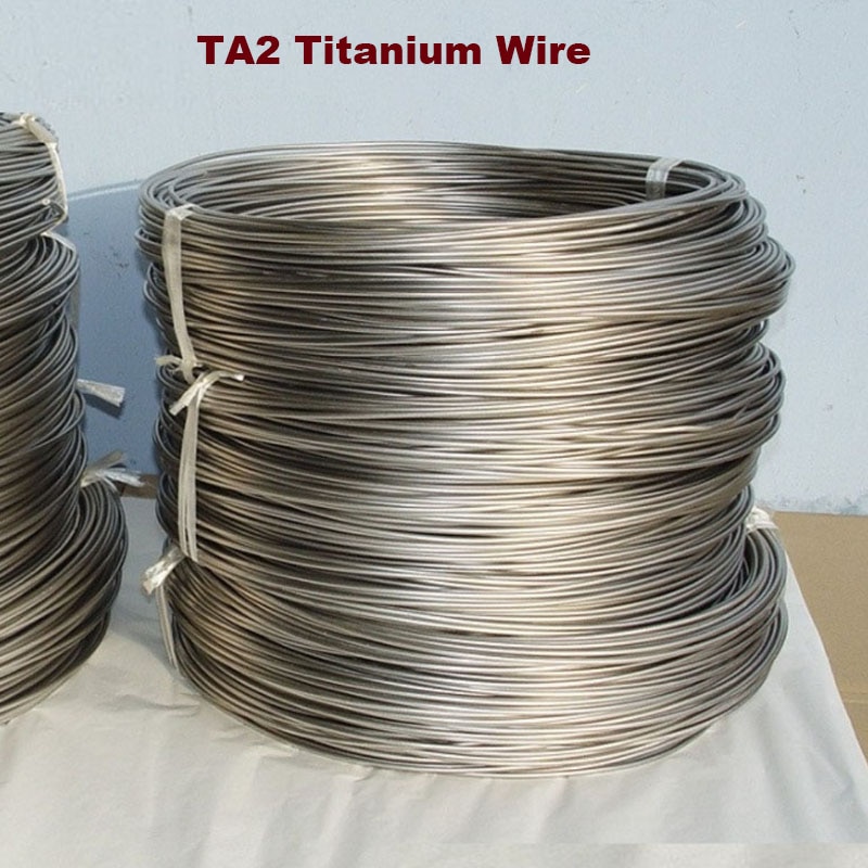 1/5Meters Pure Titanium Wire TA2 Diameter 0.2-4mm Corrosion resistance, acid and alkali resistance DIY Material