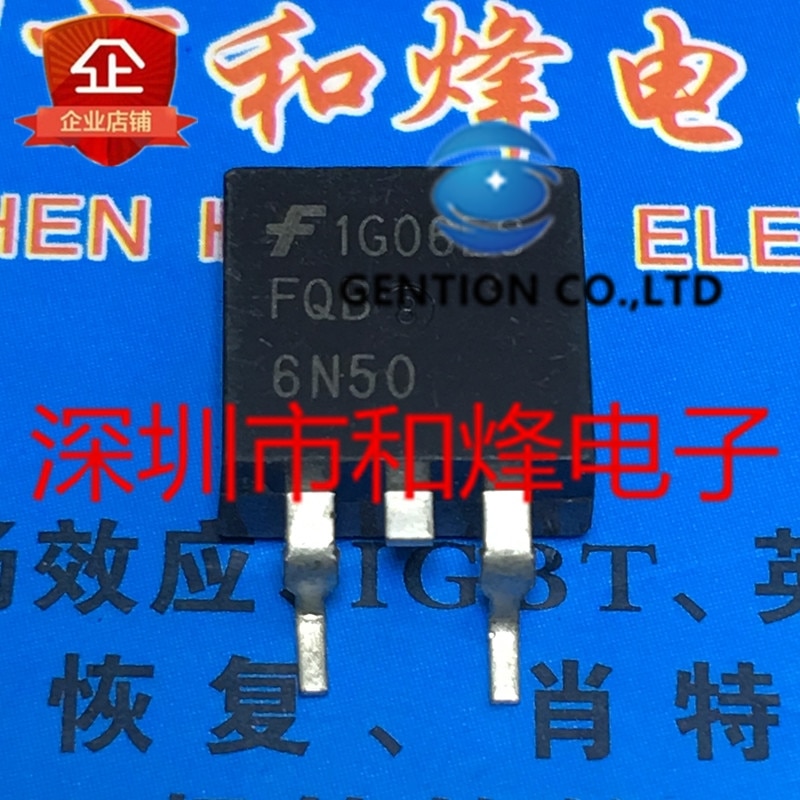 10PCS FQB6N50 TO-263 5.5A 500V in stock 100% new and original
