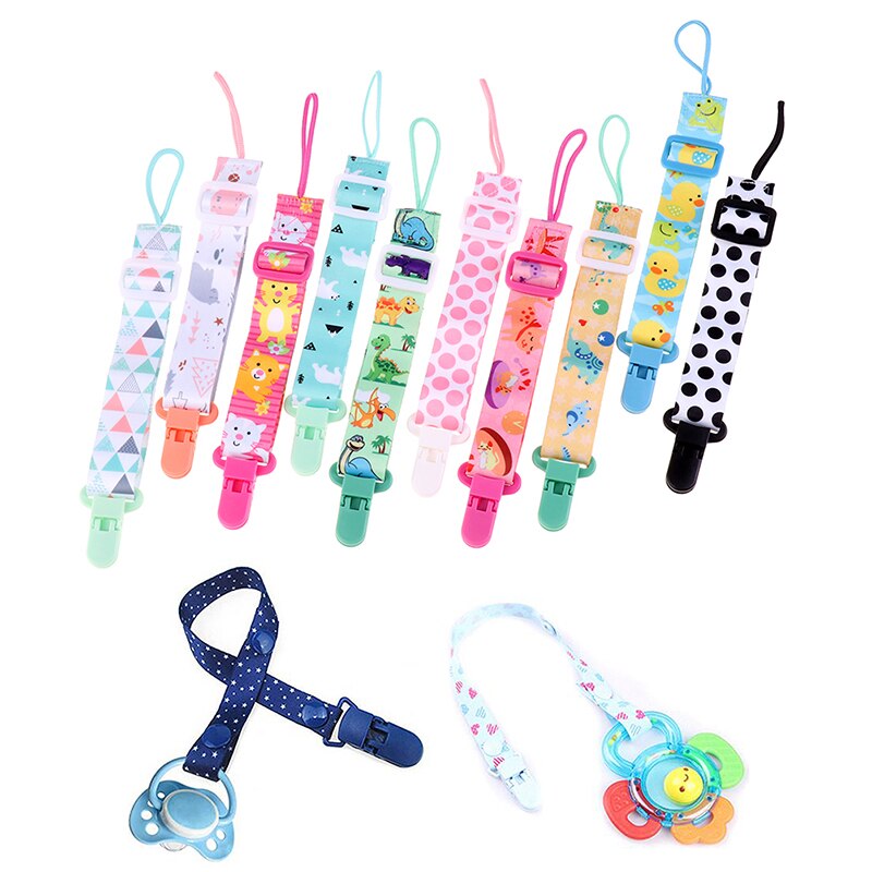 1pcs Comfortable Material Pacifier Cute Baby Clips Chain Dummy Clip Holder Nipples Children Cartoon Pacifier Clip Soother Holder