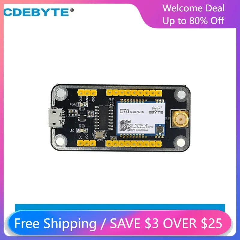 CDEBYTE UART Module ASR6601CB E78 Series Module Test Board USB To TTL USB Test Kit E78-900TBL-02 Soldered Serial Port Backplane