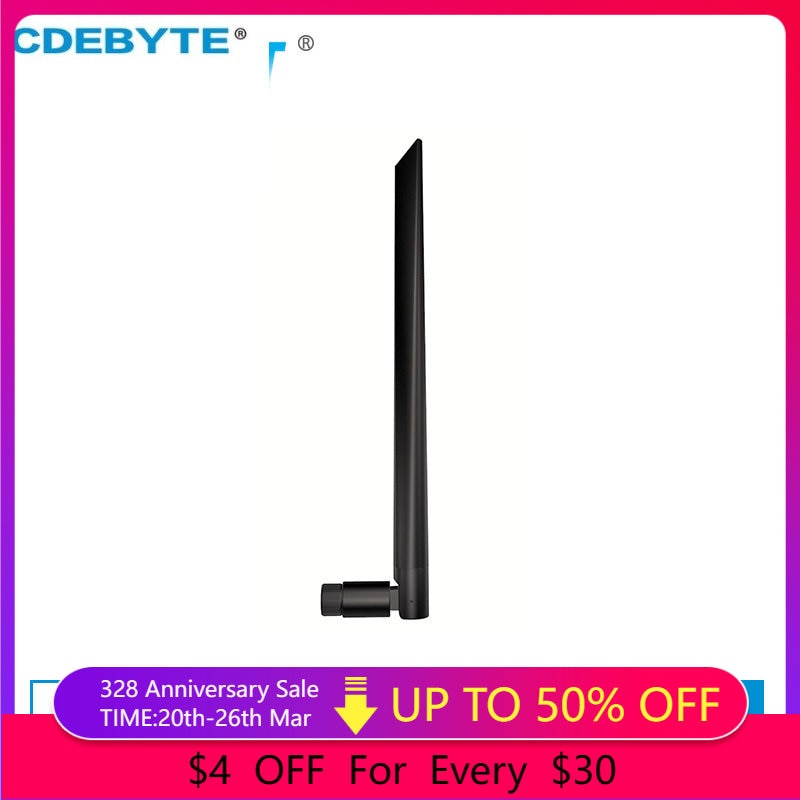2PCS/lot High Gain TX433-JKD-20P Antenna 433MHz SMA-J 4.0dBi Omidirectional Straight Rubber Antenna