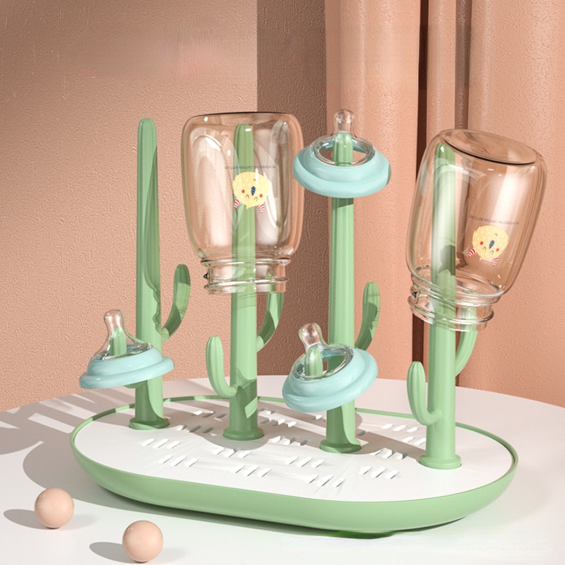 Toddler Bottle Holder Baby Bottle Drying Rack Baby Feeding Bottle Solid Cleaning Dryer Drainer Storage Drying Rack